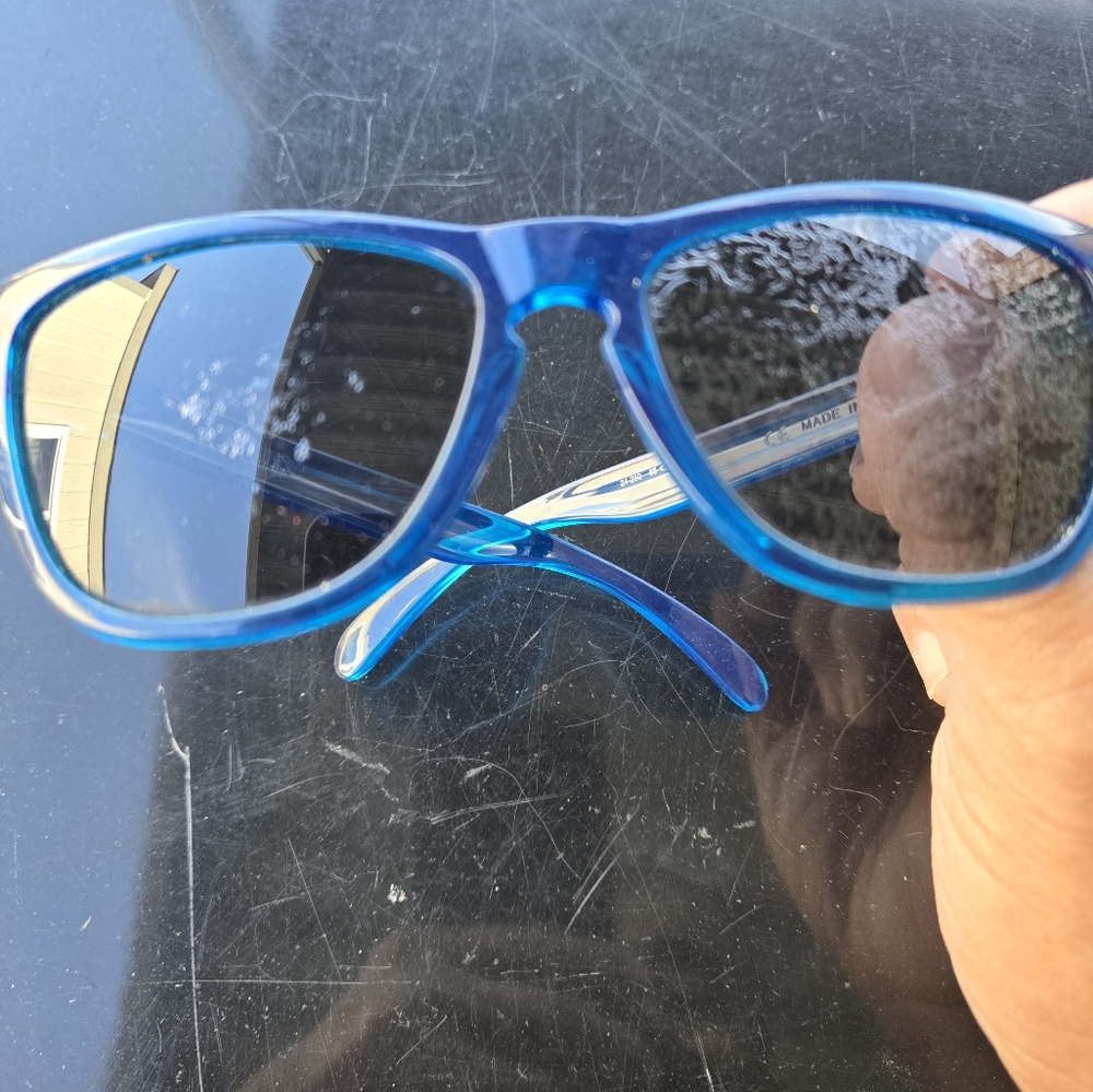 OAKLEY FROGSKINS CLEAR BLUE SUNGLASSES